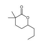 3,3-dimethyl-6-propyloxan-2-one结构式