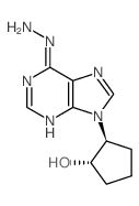 (1S,2S)-2-(6-hydrazinylpurin-9-yl)cyclopentan-1-ol结构式