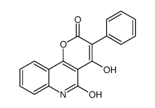 4-hydroxy-3-phenyl-6H-pyrano[3,2-c]quinoline-2,5-dione结构式