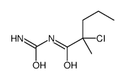 N-carbamoyl-2-chloro-2-methylpentanamide Structure
