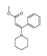 E-methyl β-piperidino-cinnamate Structure