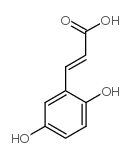 3-(2,5-二羟基苯基)丙烯酸结构式