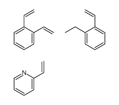 1,2-bis(ethenyl)benzene,1-ethenyl-2-ethylbenzene,2-ethenylpyridine结构式