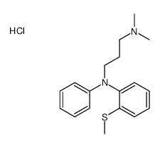 dimethyl-[3-(N-(2-methylsulfanylphenyl)anilino)propyl]azanium,chloride Structure