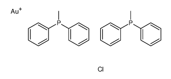 gold(1+),methyl(diphenyl)phosphane,perchlorate Structure