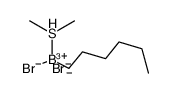 n-hexyldibromoborane-dimethylsulfide complex结构式