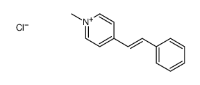 1-methyl-4-(2-phenylethenyl)pyridin-1-ium,chloride结构式