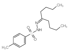 Benzenesulfonic acid,4-methyl-, 2-(1-butylpentylidene)hydrazide Structure