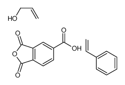 1,3-dioxo-2-benzofuran-5-carboxylic acid,prop-2-en-1-ol,styrene Structure