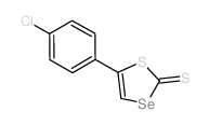 1,3-Thiaselenole-2-thione,5-(4-chlorophenyl)-结构式