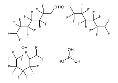 2,2,3,3,4,4,5,5,6,6,7,7-dodecafluoroheptan-1-ol,phosphorous acid Structure