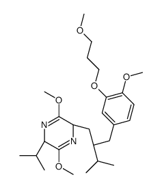 (2S,5R)-2,5-Dihydro-3,6-dimethoxy-2-[(2S)-2-[[4-methoxy-3-(3-methoxypropoxy)phenyl]methyl]-3-methylbutyl]-5-(1-methylethyl)pyrazine Structure