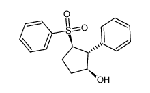 (1S,2R,3R)-2-phenyl-3-(phenylsulfonyl)cyclopentanol Structure