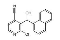 4-Pyridinecarbonitrile,2-chloro-3-(hydroxy-1-naphthalenylmethyl)-结构式