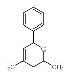 3,6-二氢-4,6-二甲基-2-苯基-2H-吡喃结构式