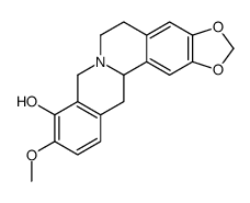 6H-Benzo(g)-1,3-benzodioxolo(5,6-a)quinolizin-9-ol,5,8,13,13a-tetrahydro-10-methoxy-,(R) Structure