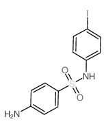 4-氨基-N-(4-碘苯基)-苯磺酰胺结构式