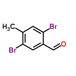 Benzaldehyde, 2,5-dibromo-4-methyl- Structure