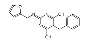 5-Benzyl-2-(furfurylamino)pyrimidine-4,6(1H,5H)-dione结构式