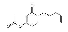 (3-oxo-4-pent-4-enylcyclohexen-1-yl) acetate结构式