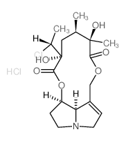 (15-alpha,20R)-20-Chloro-15,20-dihydro-12,15-dihydroxysenecionan-11,16-dione hydrochloride structure