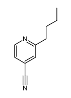 2-butyl-isonicotinonitrile Structure