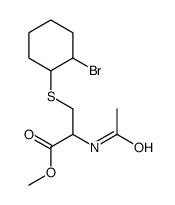 methyl 2-acetamido-3-(2-bromocyclohexyl)sulfanylpropanoate Structure