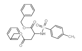 dibenzyl 2-[(4-methylphenyl)sulfonylamino]butanedioate结构式