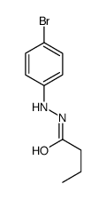 Butyric acid 2-(p-bromophenyl)hydrazide Structure