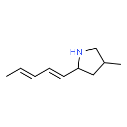 Pyrrolidine, 4-methyl-2-(1,3-pentadienyl)- (9CI)结构式