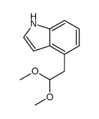 4-(2,2-dimethoxyethyl)-1H-indole Structure