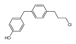 4-(4-(3-chloropropyl)benzyl)phenol Structure