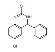 6-chloro-4-phenyl-3,4-dihydro-1H-quinazoline-2-thione结构式