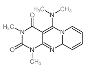 5-(Dimethylamino)-1,3-dimethyl-1,10a-dihydro-2H-pyrido[1,2-a]pyrimido[4,5-d]pyrimidine-2,4(3H)-dione结构式
