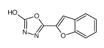 5-(1-benzofuran-2-yl)-3H-1,3,4-oxadiazol-2-one结构式