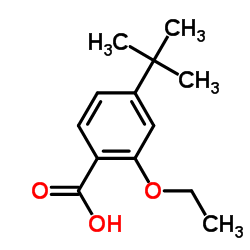 2-乙氧基-4-叔丁基苯甲酸结构式