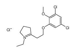 5-[2-(3,5-dichloro-2-methoxyphenoxy)ethyl]-1-ethyl-3,4-dihydro-2H-pyrrol-1-ium,chloride结构式