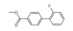 2'-fluoro-biphenyl-4-carboxylic acid methyl ester Structure