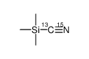 三甲基硅氰-13C,15N结构式