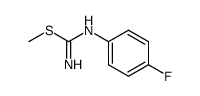 N-(4-fluorophenyl)-S-methylisothiourea Structure