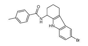 N-(6-bromo-2,3,4,9-tetrahydro-1H-carbazol-1-yl)-4-methylbenzamide Structure