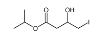 propan-2-yl 3-hydroxy-4-iodobutanoate结构式