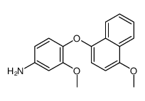 3-methoxy-4-(4-methoxynaphthalen-1-yl)oxyaniline Structure