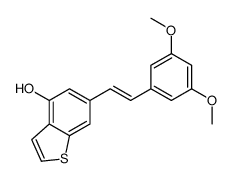 6-[2-(3,5-dimethoxyphenyl)ethenyl]-1-benzothiophen-4-ol Structure