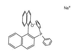 sodium (+/-)-2'-(diphenylphosphino)-2-oxy-1,1'-binaphthyl结构式