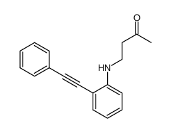 4-((2-(phenylethynyl) phenyl)amino)butan-2-one结构式