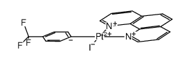 [(1,10-phenanthroline)PtI(C6H4CF3)]结构式