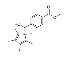 methyl 4-[(hydroxy)(1,2,3,4,5-pentamethyl-2,4-cyclopentadienyl)methyl]benzoate结构式