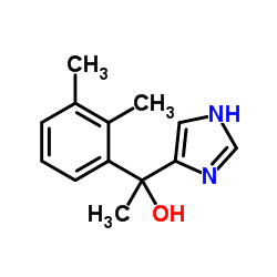 1-(2,3-二甲基苯基)-1-(1H-咪唑-4-基)乙醇结构式