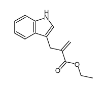 ethyl 2-((1H-indol-3-yl)methyl)acrylate Structure
